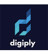 Digiply logo v modrom